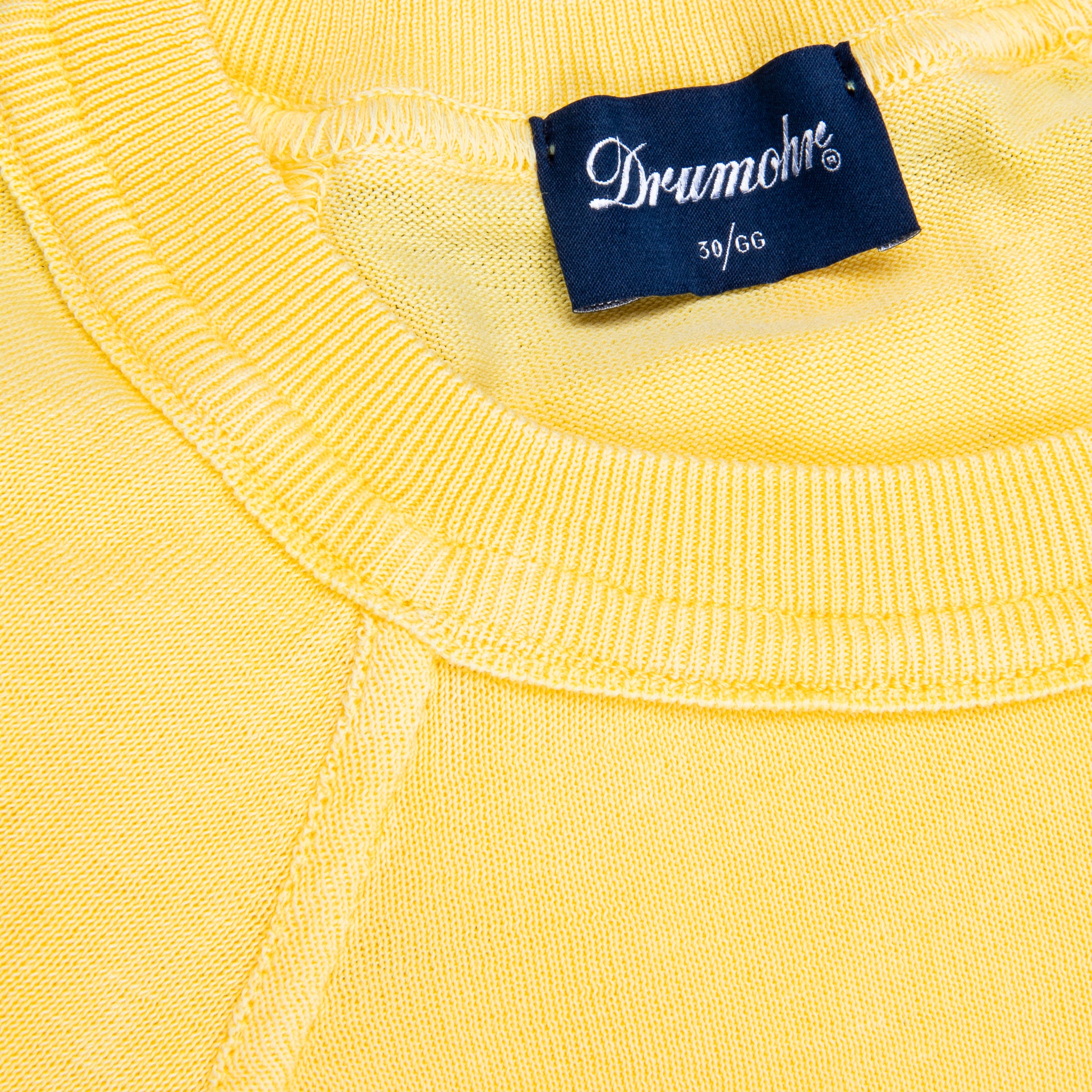 Drumohr Superlight Frost Cotton Sweater Giallo