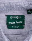 Gitman Vintage x Frans Boone Japanese woven Oxford Charcoal