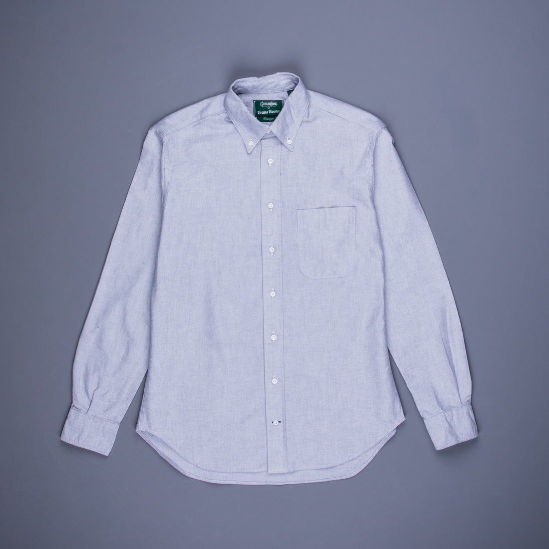 Gitman Vintage x Frans Boone Japanese woven Oxford Charcoal