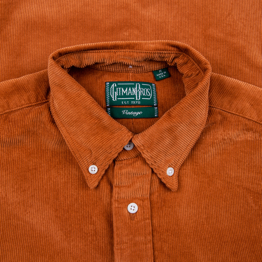Gitman Vintage cord shirt Tabac