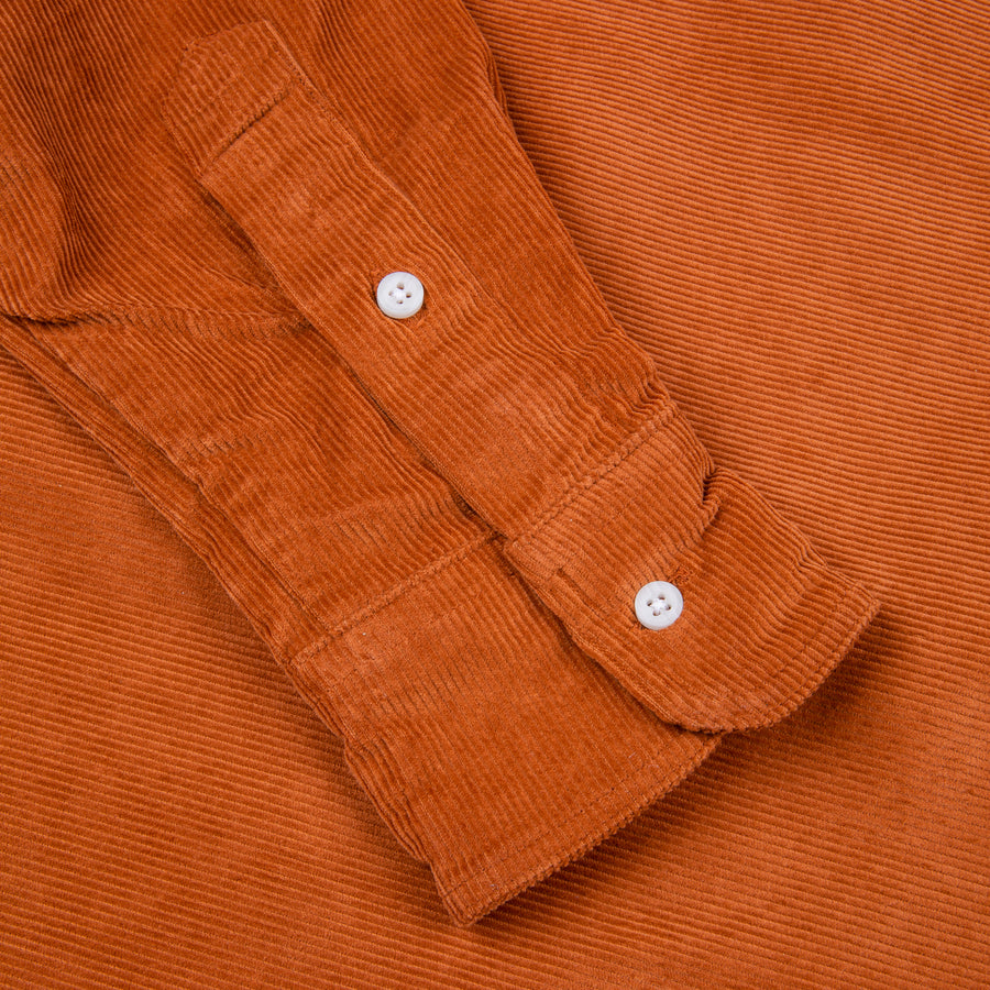 Gitman Vintage cord shirt Tabac