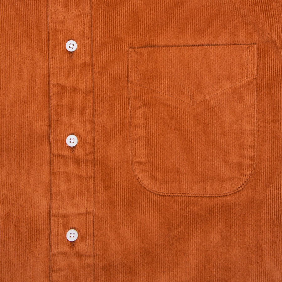 Gitman Vintage cord shirt Tabac