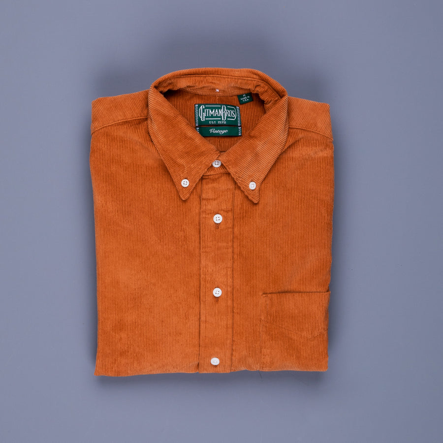 Gitman Vintage cord shirt Tabac