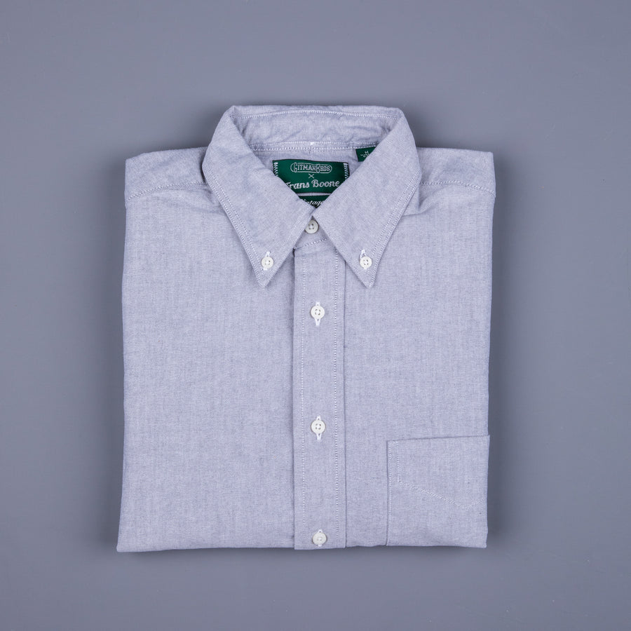 Gitman Vintage x Frans Boone Japanese woven Oxford Charcoal