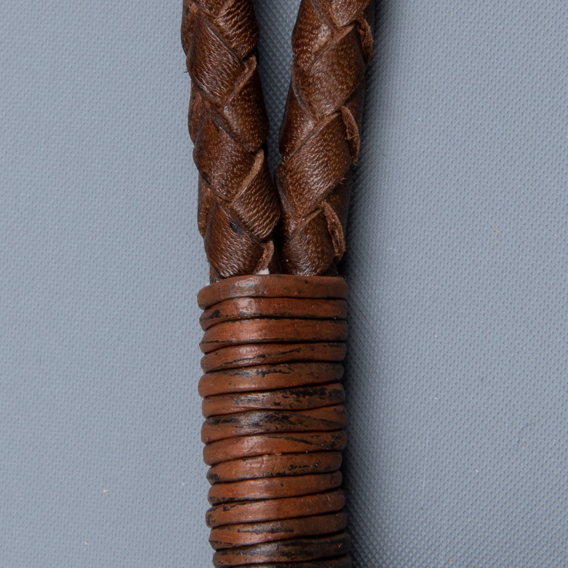 RRL Braided Key Clip Fob Brown