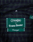 Gitman Vintage x Frans Boone Japanese woven vintage check poplin Blackwatch
