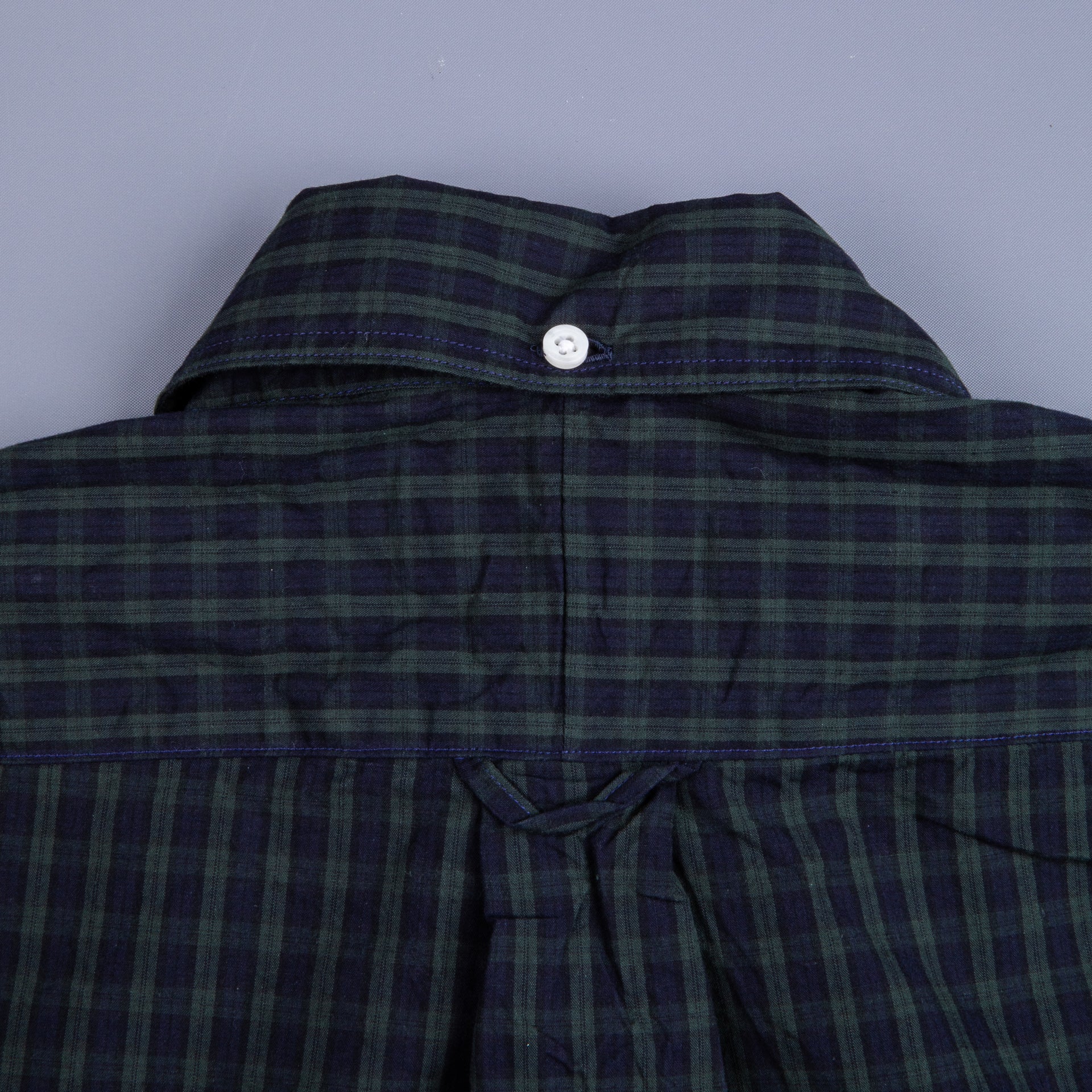 Gitman Vintage x Frans Boone Japanese woven vintage check poplin Blackwatch