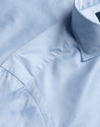 Finamore Napoli Shirt Simone Collar Sea Island Light Blue Twill