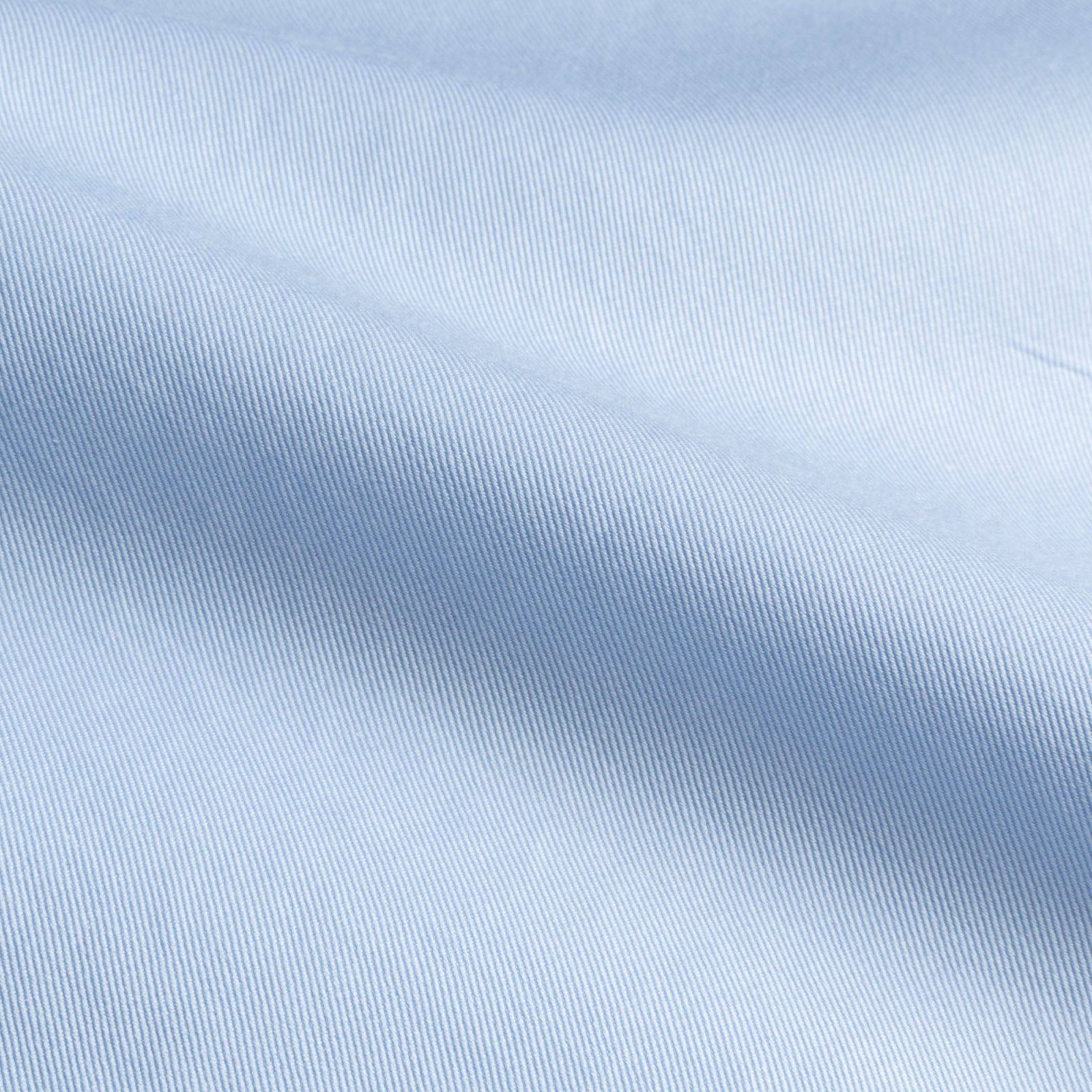 Finamore Napoli Shirt Simone Collar Sea Island Light Blue Twill