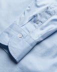 Finamore Napoli Shirt Simone Collar Sea Island Light Blue Twill