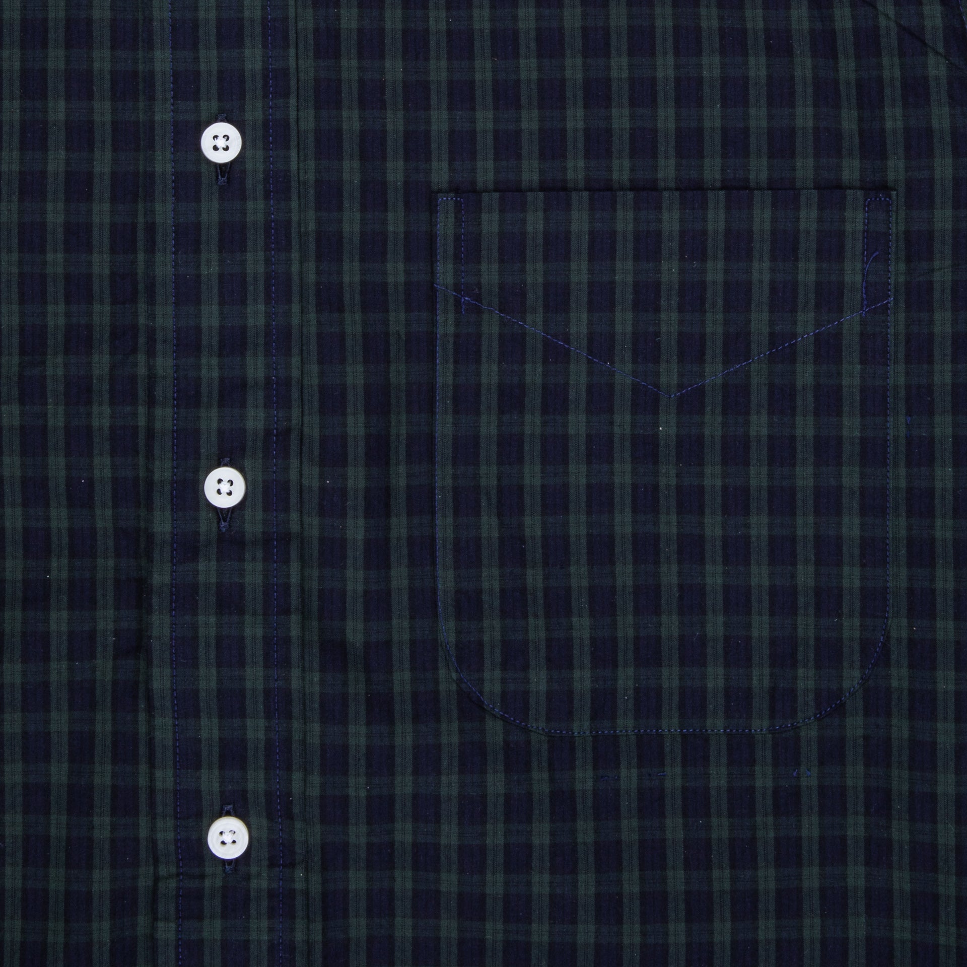 Gitman Vintage x Frans Boone Japanese woven vintage check poplin Blackwatch