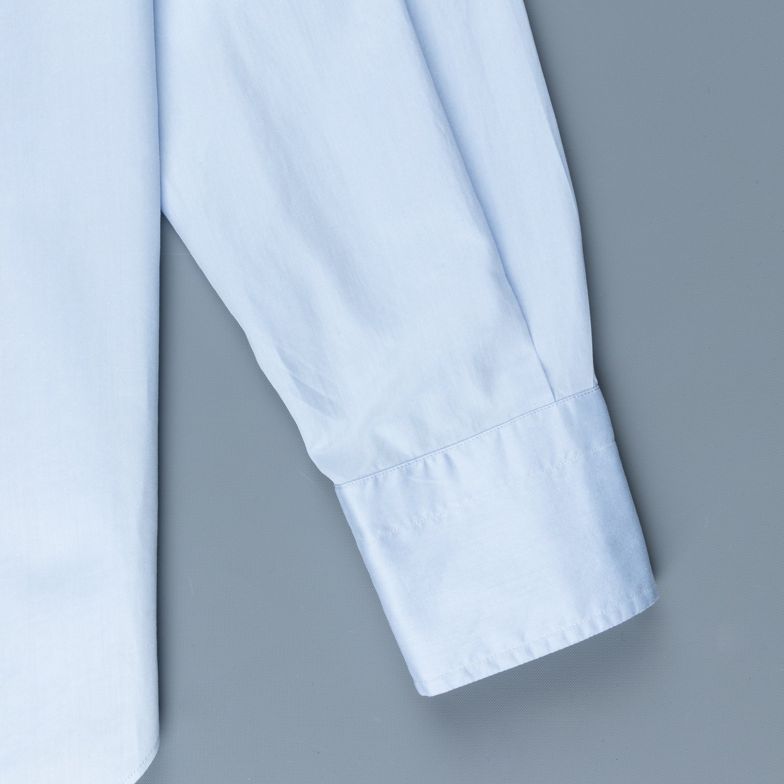 Finamore Napoli Shirt Simone Collar Sea Island Light Blue Twill