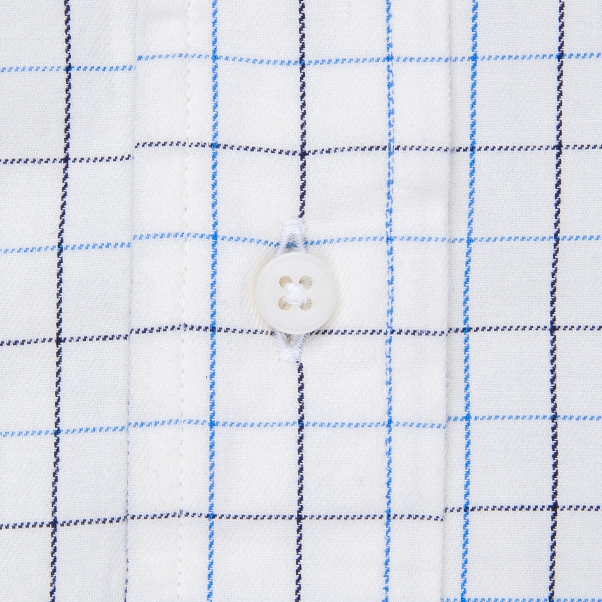 Gitman Vintage x Frans Boone Japanese woven twill tattersal Blue Black