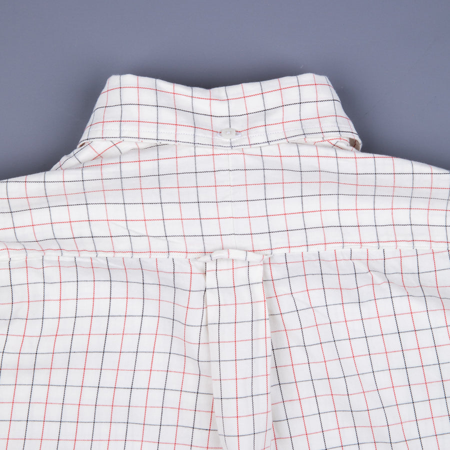 Gitman Vintage x Frans Boone Japanese woven twill tattersal red black