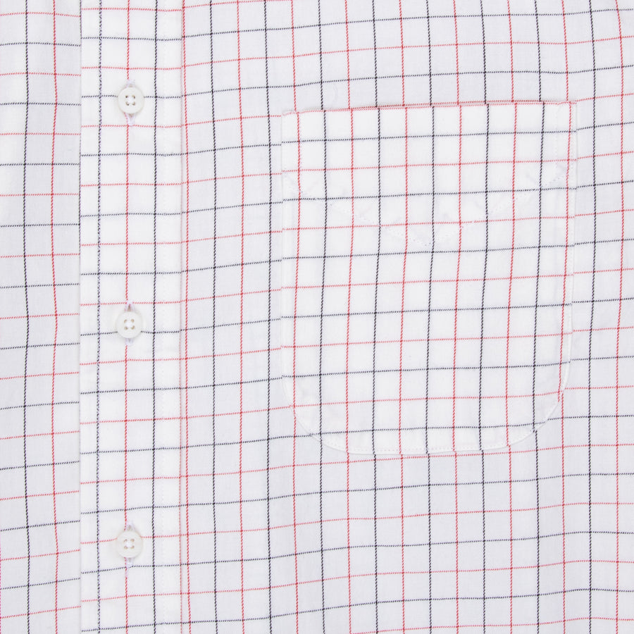 Gitman Vintage x Frans Boone Japanese woven twill tattersal red black