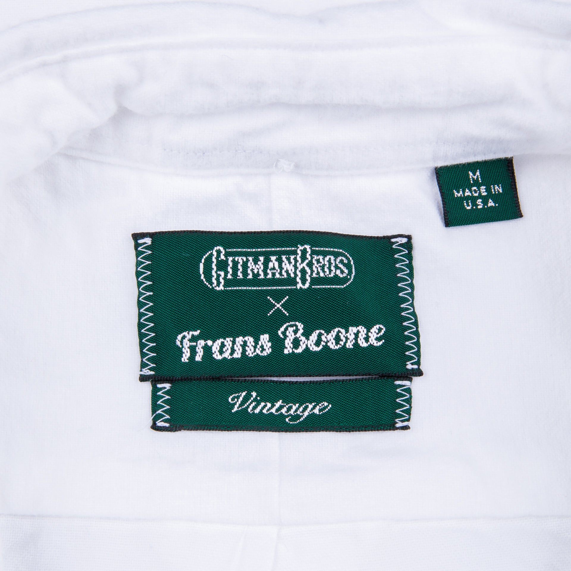 Gitman Vintage x  Frans Boone Brushed white selvedge oxford