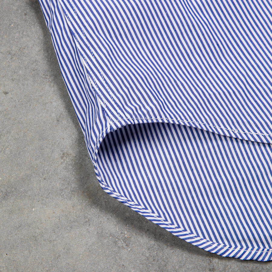 Gitman Vintage x Frans Boone Japanese woven stripe medium Blue