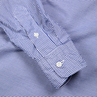 Gitman Vintage x Frans Boone Japanese woven stripe medium Blue