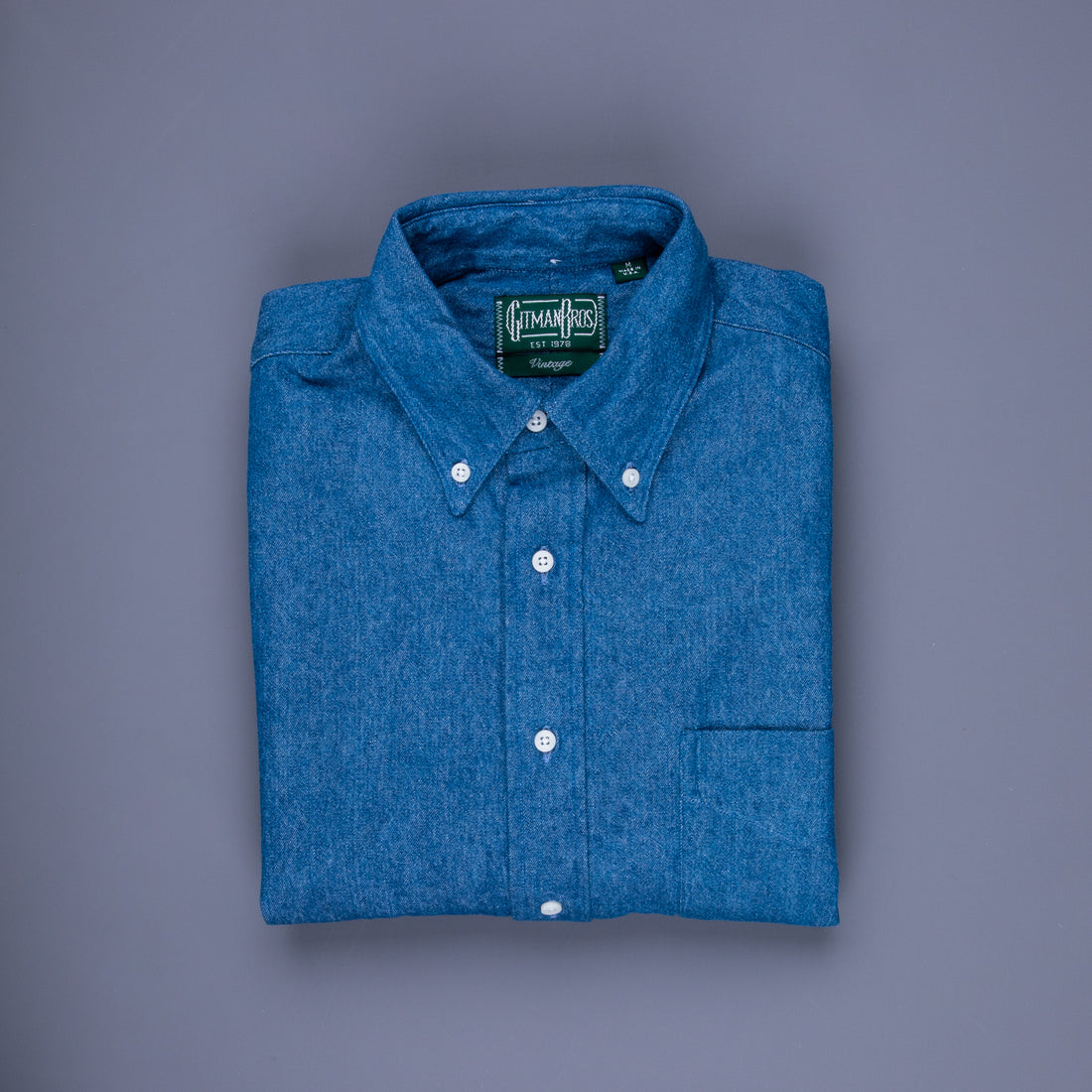Gitman Vintage button down denim shirt