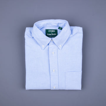 Gitman Vintage x  Frans Boone Brushed blue selvedge oxford