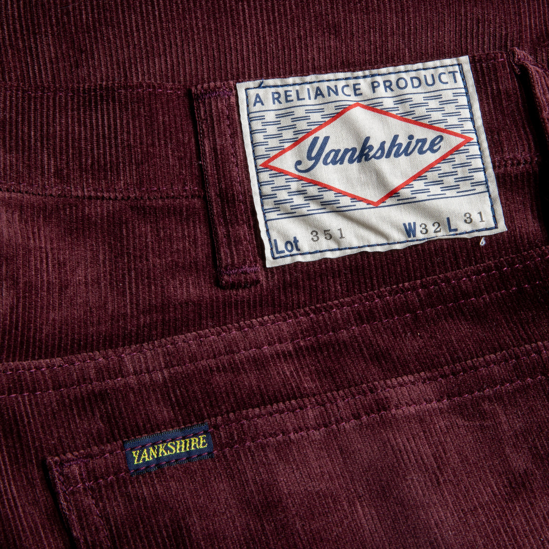 Big Yank - yankshire 351 jean corduroy Burgundy