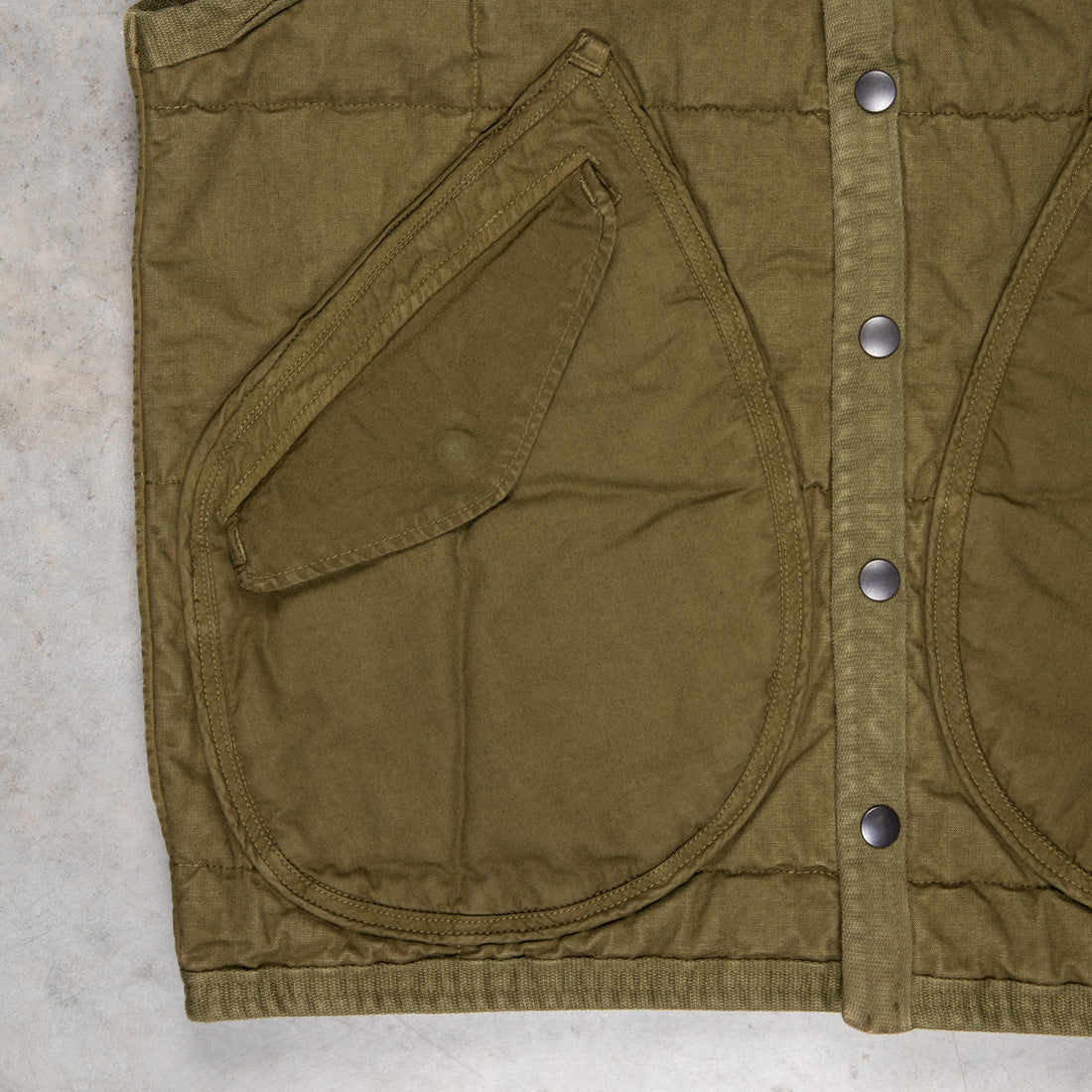 Maru Sankaku Peke 〇 △ × 4006 Field Haori Jacket  Army Green