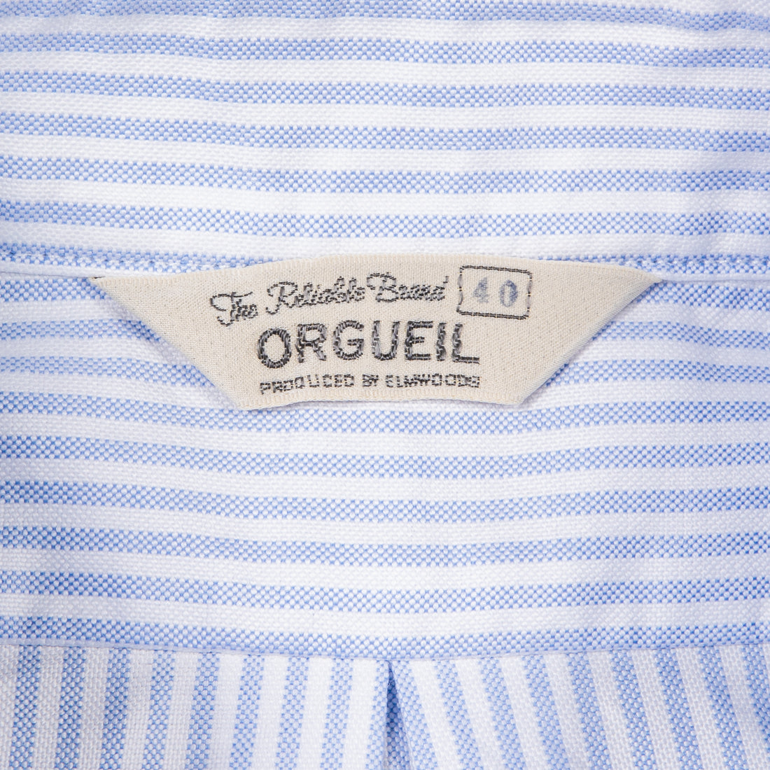 Orgueil OR-5081A Sea Island Oxford Button Down Shirt Stripe