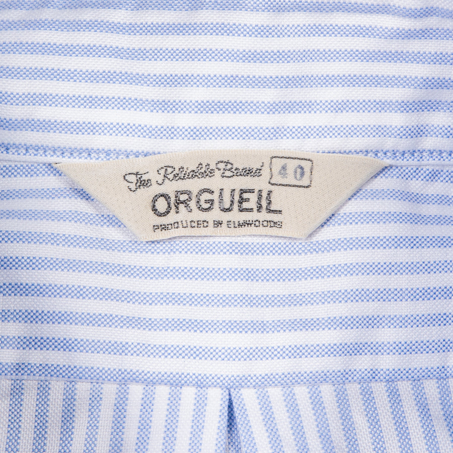 Orgueil OR-5081A Sea Island Oxford Button Down Shirt Stripe