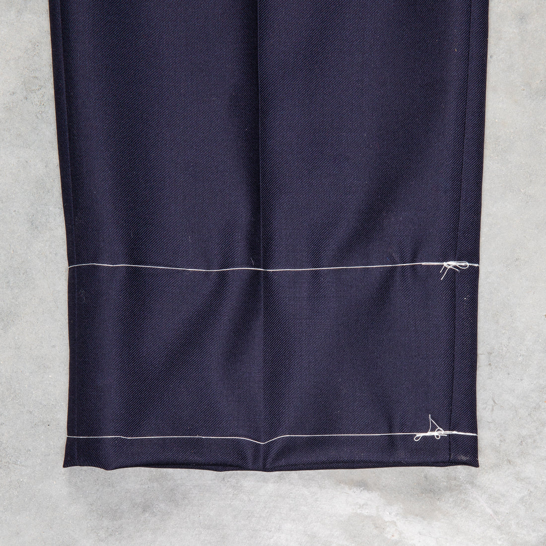 Rota Pantaloni High Rise Regular Fit Wool Gabardine navy blue