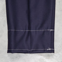 Rota Pantaloni High Rise Regular Fit Wool Gabardine navy blue