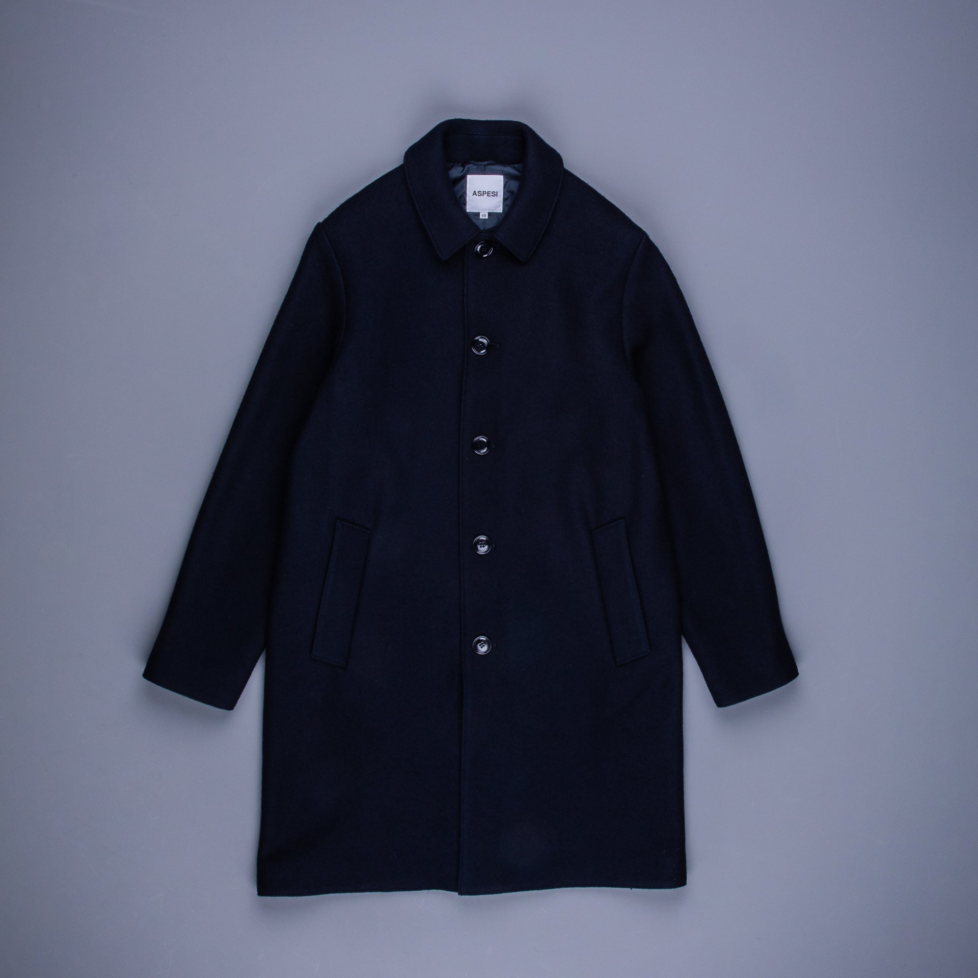 Aspesi New Virtuoso Coat Wool Navy