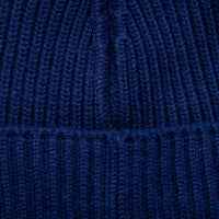 Drumohr Ribbed Cashmere Hat Blu Navy