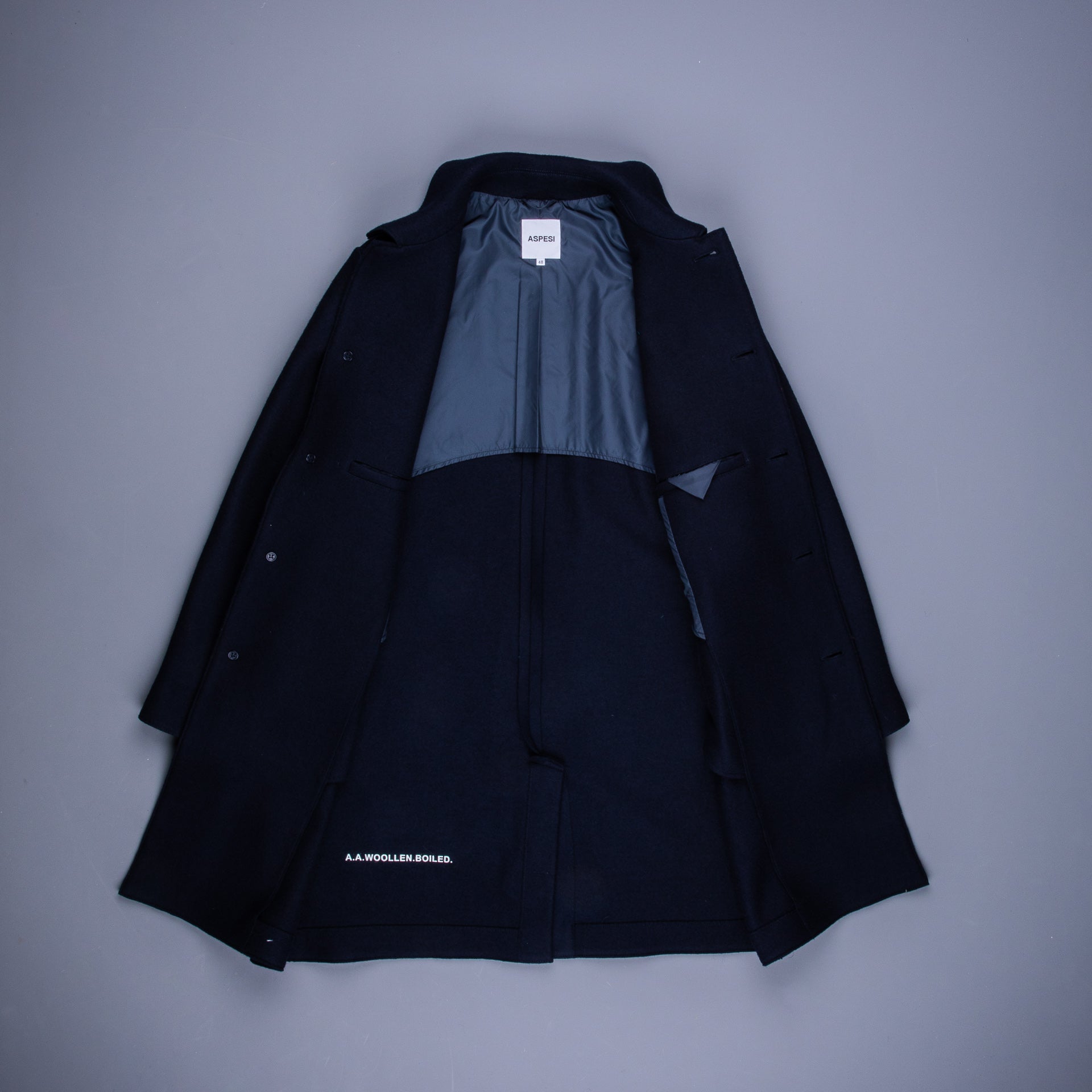 Aspesi New Virtuoso Coat Wool Navy