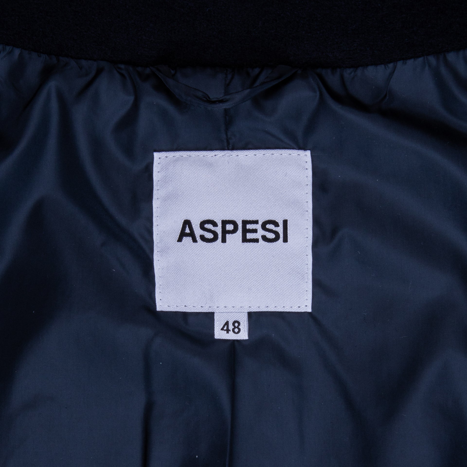 Aspesi New Virtuoso Coat Wool Navy