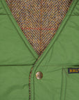 RRL Huntshaw Vest Reversible Harris Tweed - Sage Tafetta