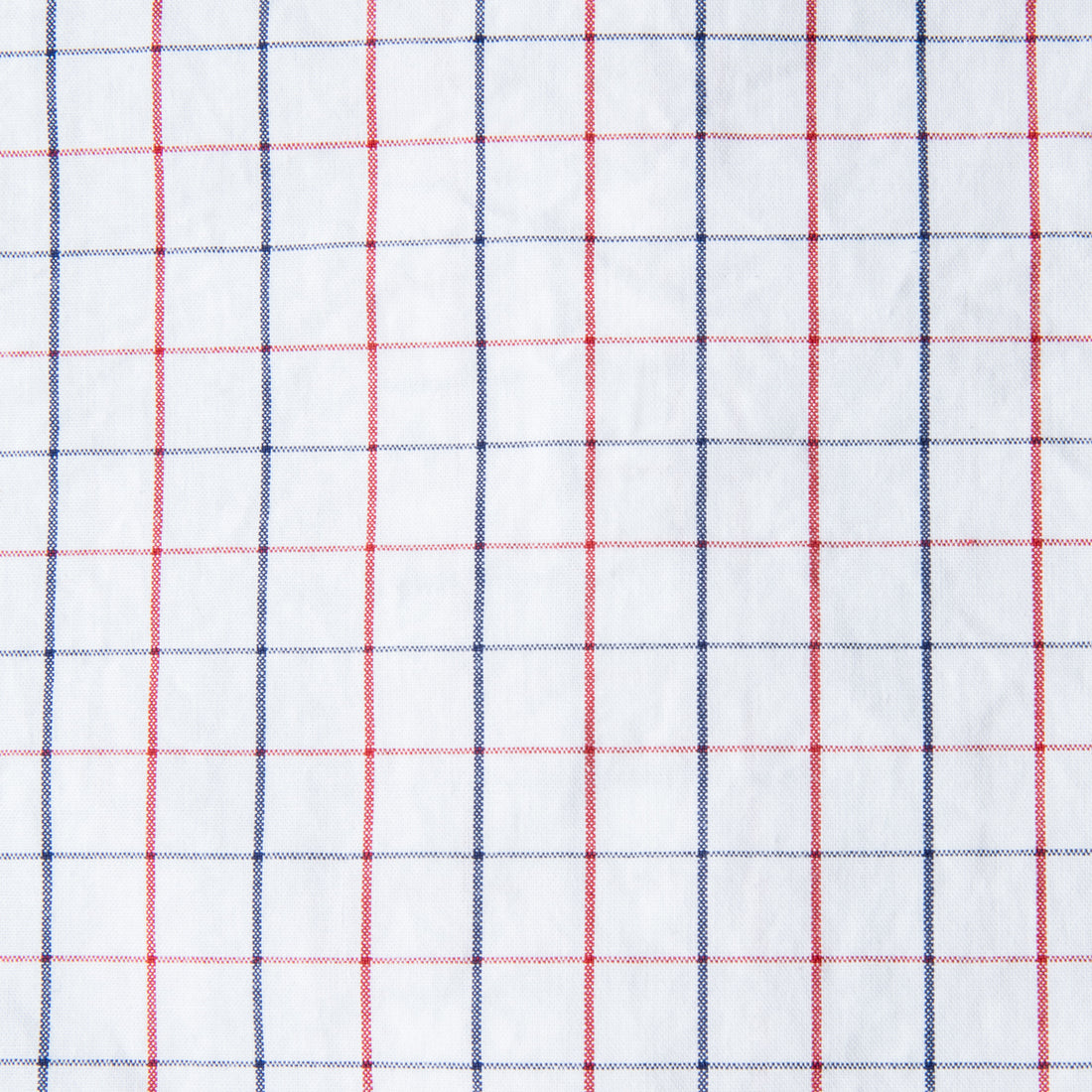Gitman Vintage x Frans Boone Japanese woven Tattersal Red and Navy