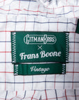 Gitman Vintage x Frans Boone Japanese woven Tattersal Red and Navy