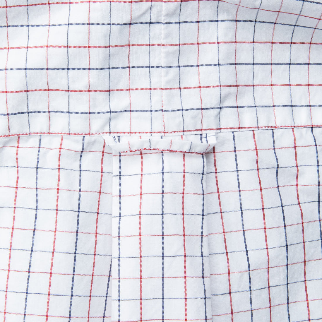 Gitman Vintage x Frans Boone Japanese woven Tattersal Red and Navy