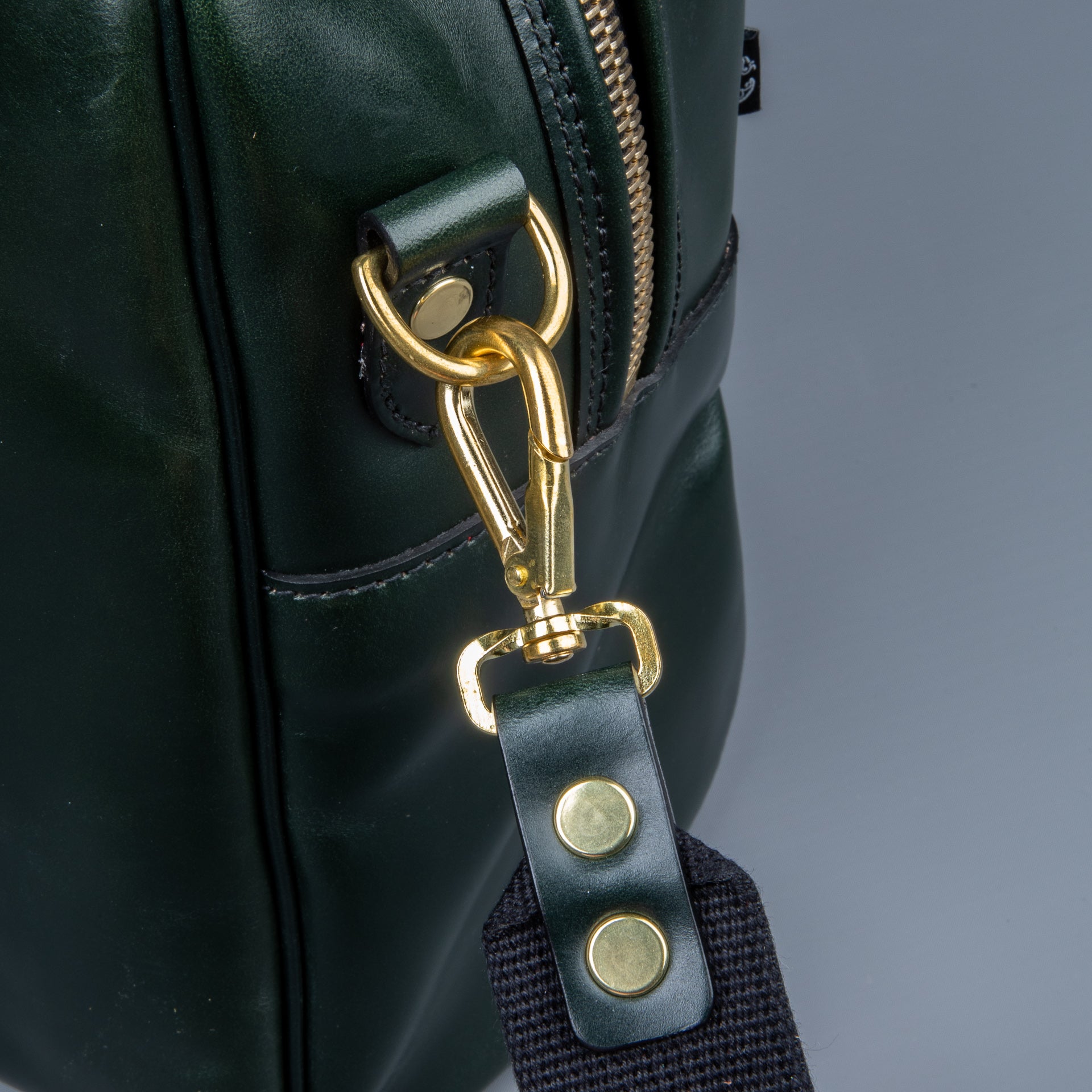Croots Bridle Leather Traveller Racing Green Bag