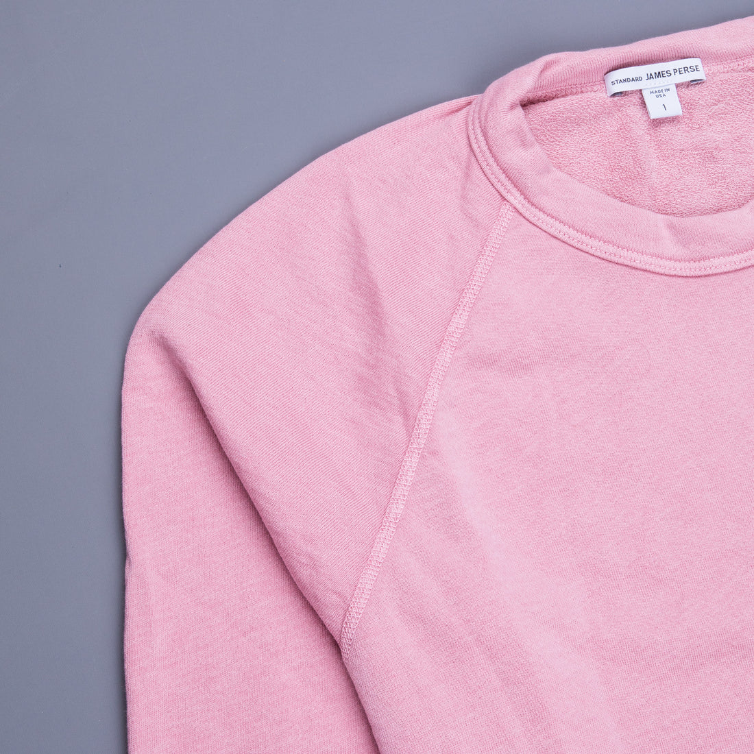 James Perse Raglan Crew Sweatshirt Antique Rose