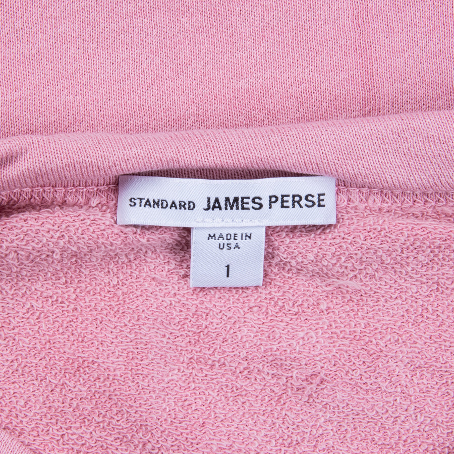 James Perse Raglan Crew Sweatshirt Antique Rose