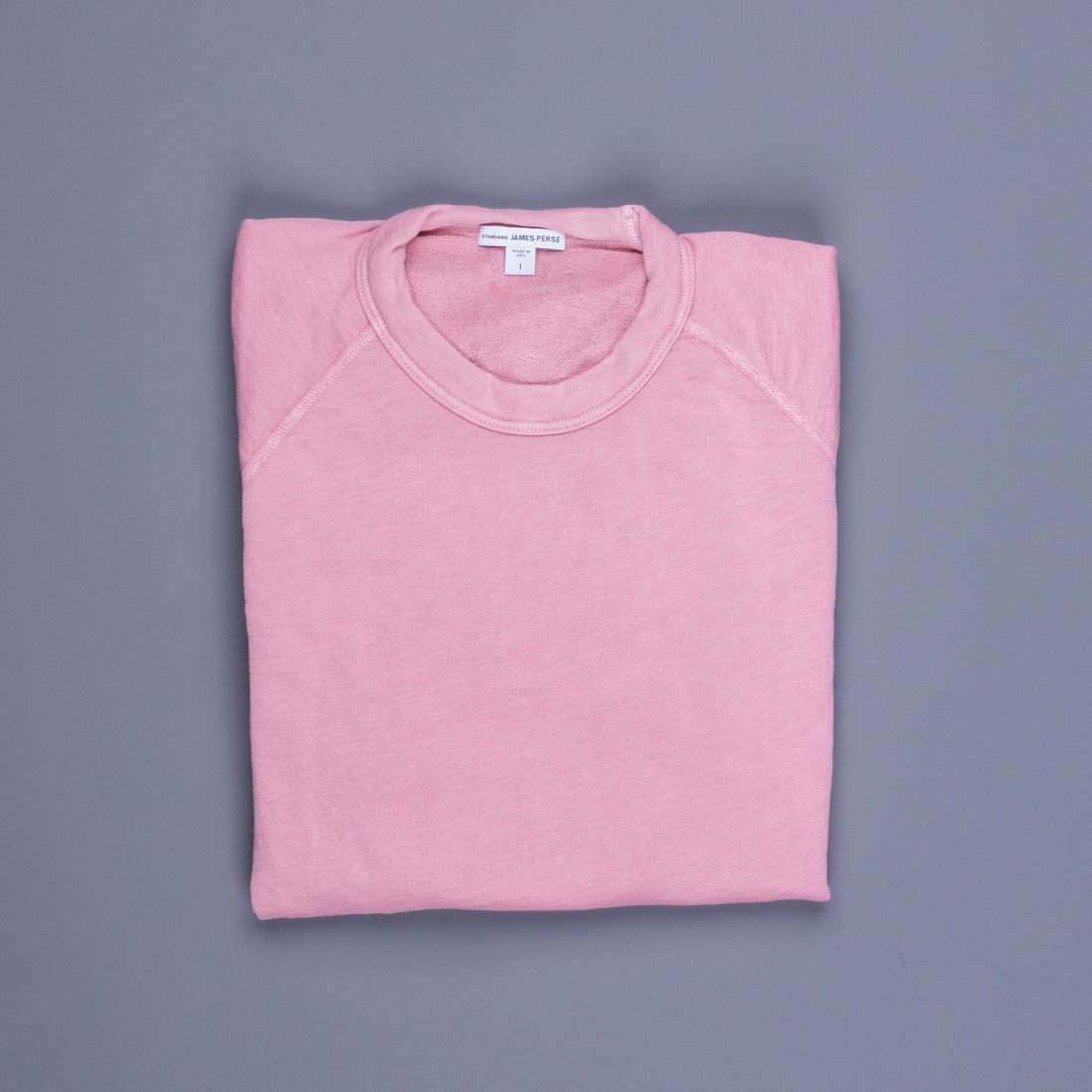 James Perse Raglan Crew Sweatshirt Antique Rose