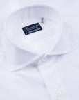 Finamore Napoli Shirt Eduardo Collar Alumo Castello Oxford White