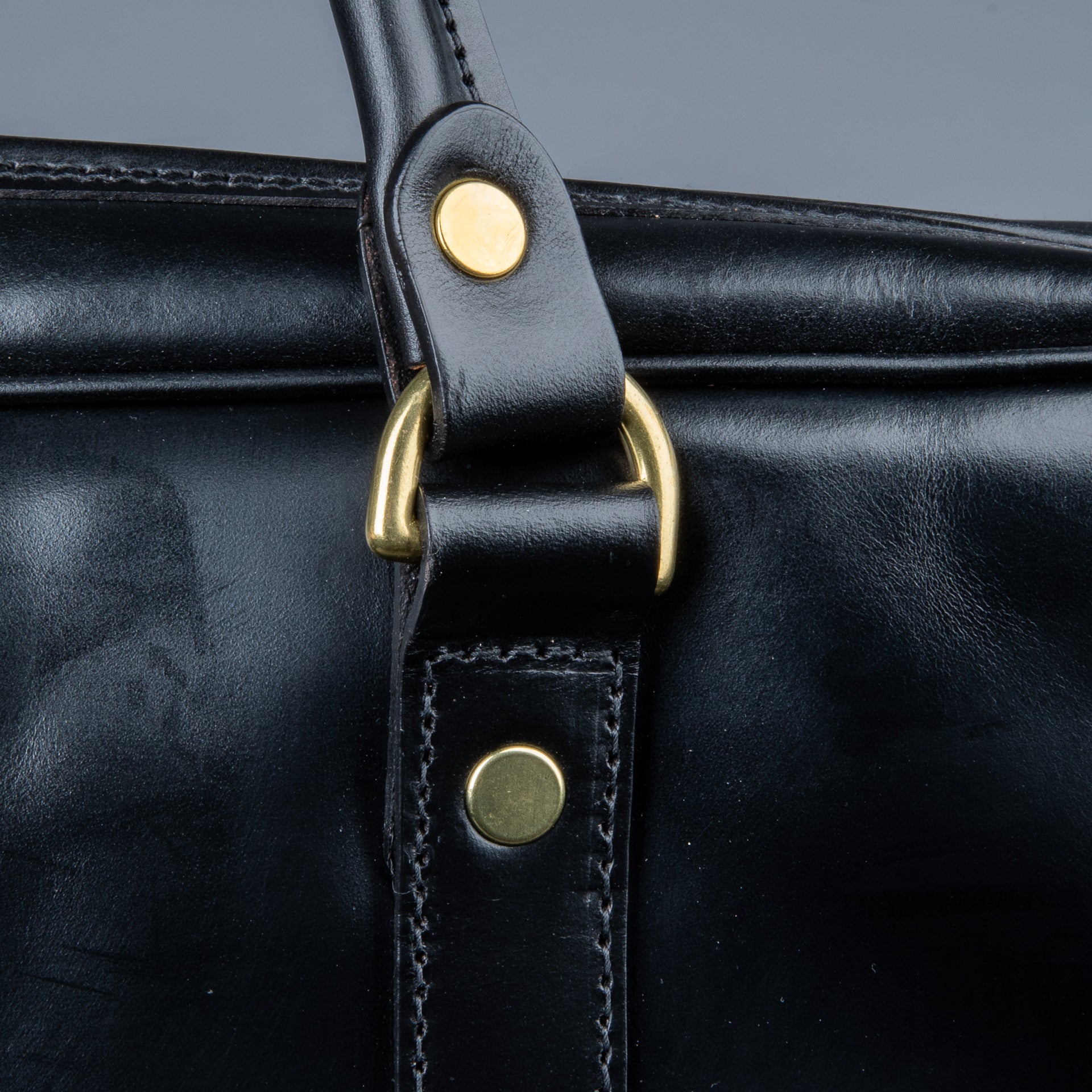 Croots Bridle Leather Black Laptop Bag