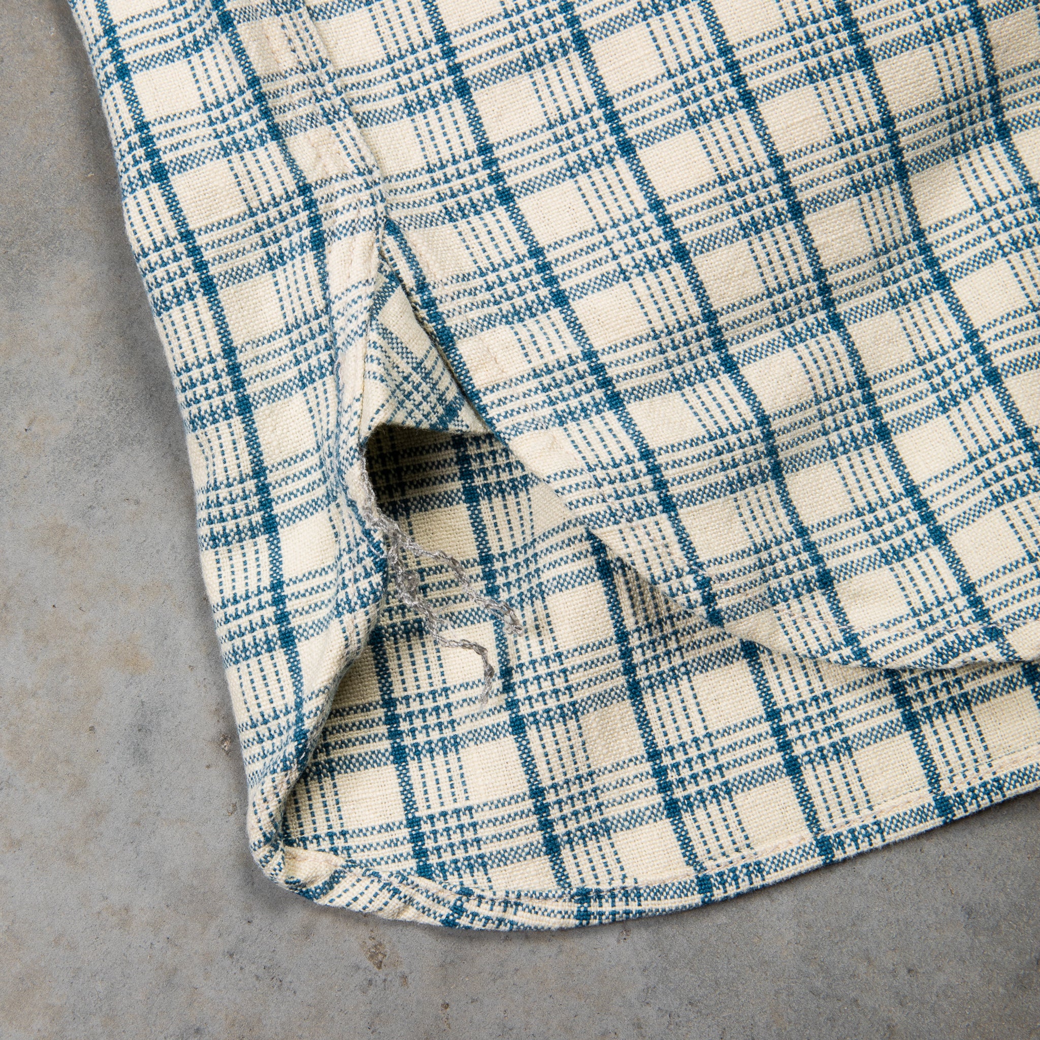 RRL Alaska Sport Shirt RL-598 Cream Blue