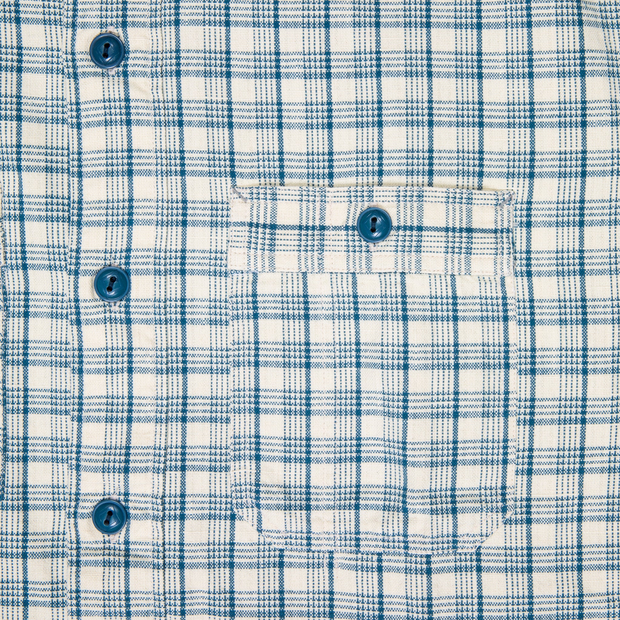 RRL Alaska Sport Shirt RL-598 Cream Blue