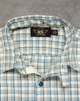 RRL Alaska Sport Shirt RL-598 Cream Blue