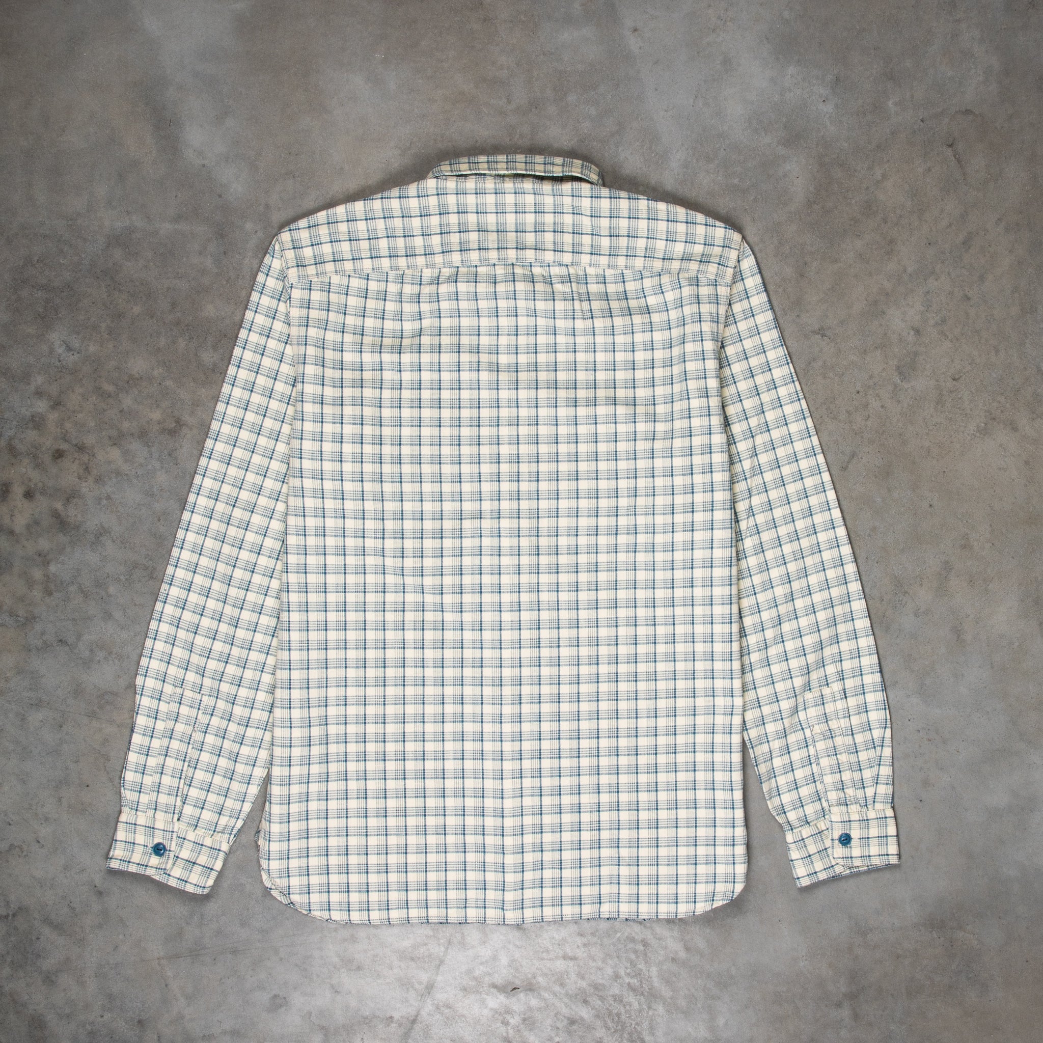 RRL Alaska Sport Shirt RL-598 Cream Blue