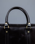 Croots Bridle Leather Traveller Dark Havana Bag