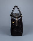 Croots Bridle Leather Traveller Dark Havana Bag